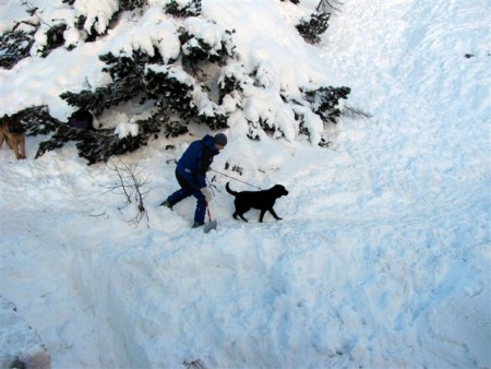 Tečaj vodnikov reševalnih psov GRZS - Vršič 2010